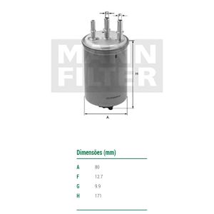 Filtro Combustivel - Wk85322 Mann