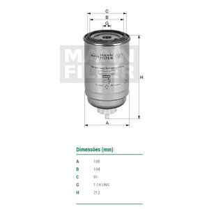Filtro Separador Agua - Wk11561 Mann